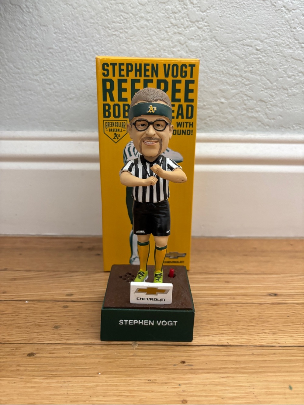 Oakland Athletics A’s Stephen Vogt #21 Referee Bobblehead 2015 SGA